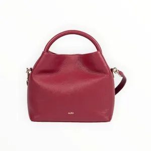 ALEO BON BON LEATHER BAG CRANBERRY