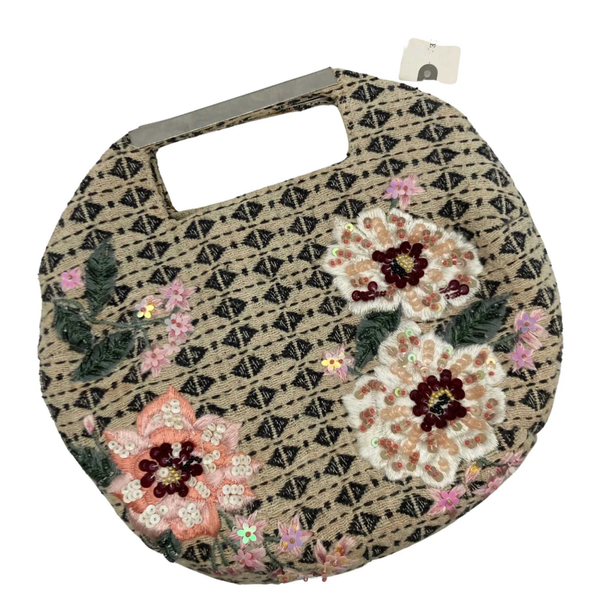 Anthropologie Floral Beaded Sequin Crossbody