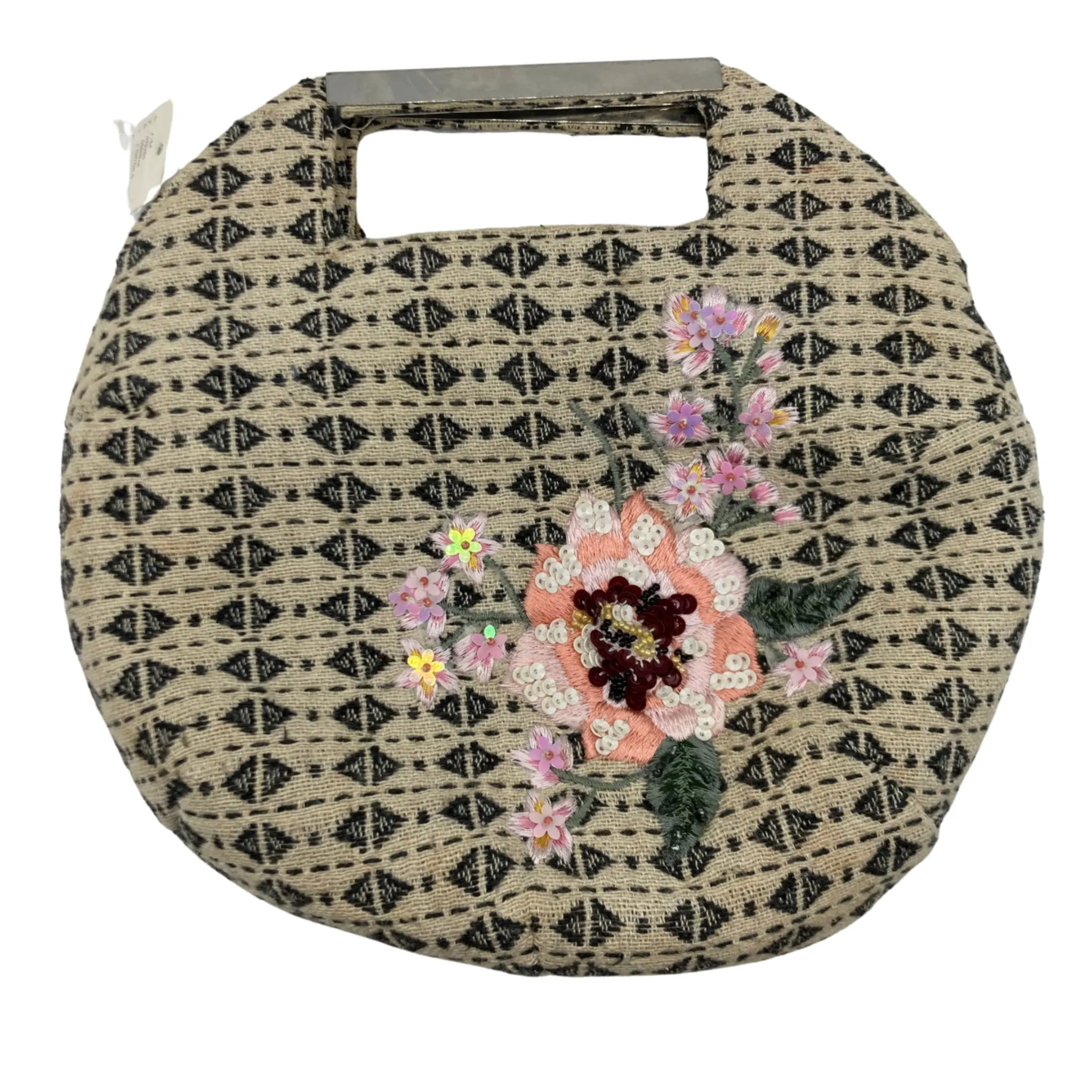 Anthropologie Floral Beaded Sequin Crossbody