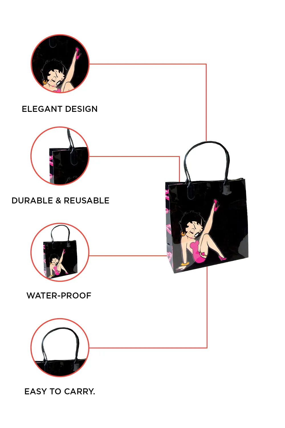 Betty Boop Large Gift Bag