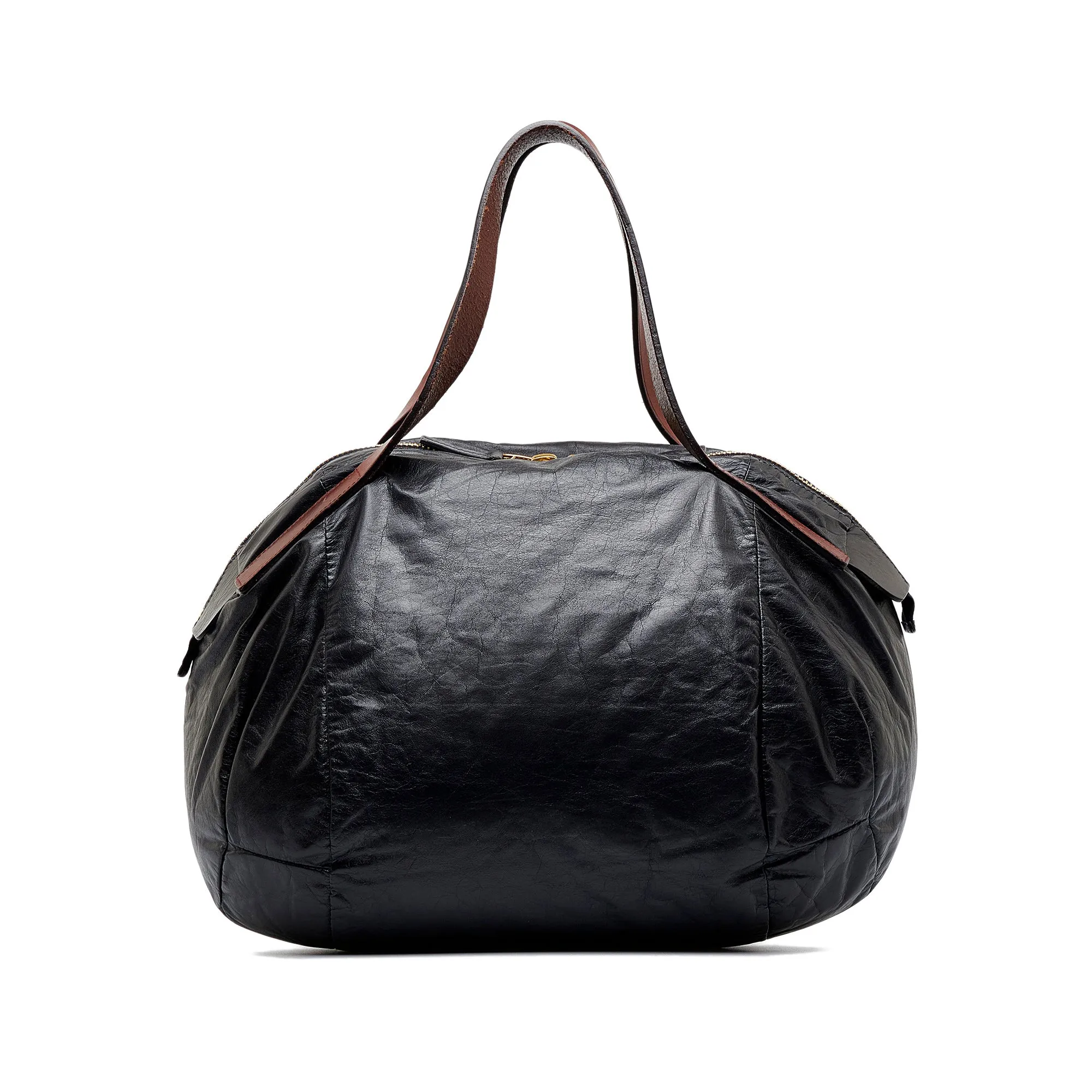 Black Celine Leather Tote Bag