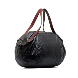 Black Celine Leather Tote Bag