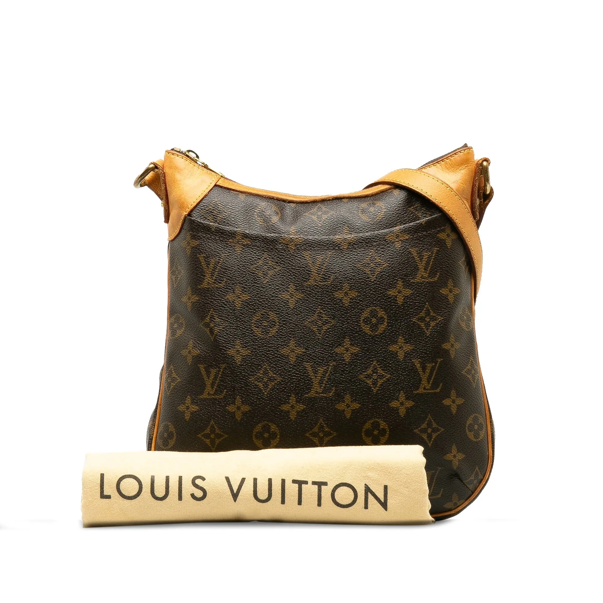 Brown Louis Vuitton Monogram Odeon MM Crossbody Bag