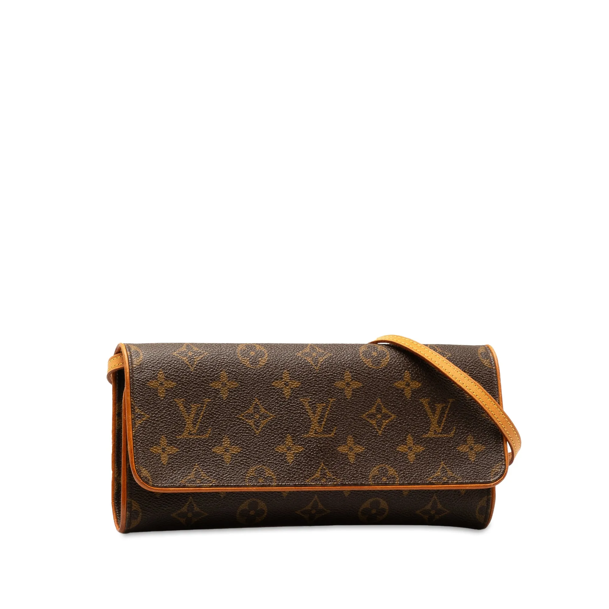 Brown Louis Vuitton Monogram Pochette Twin GM Crossbody Bag