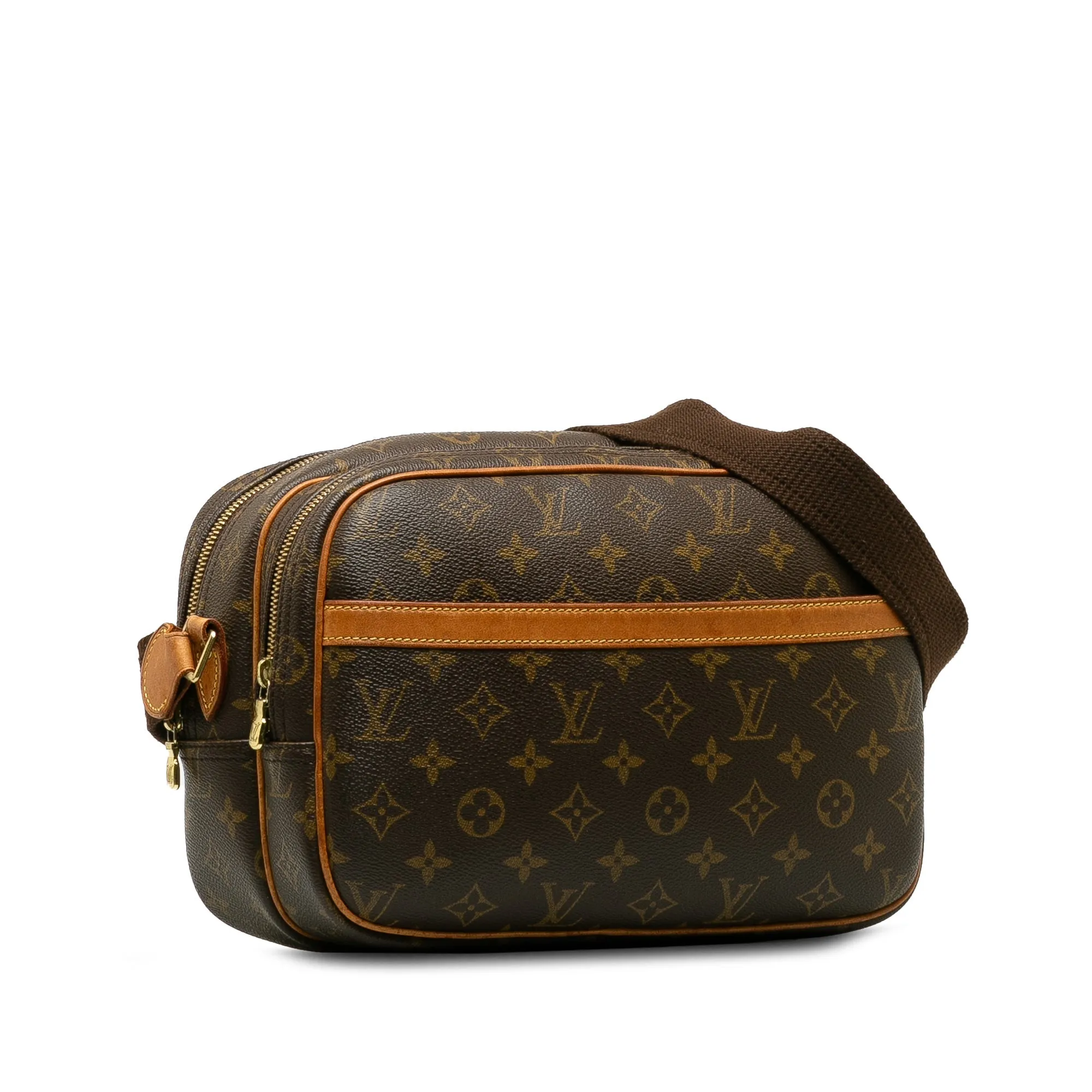 Brown Louis Vuitton Monogram Reporter PM Crossbody Bag