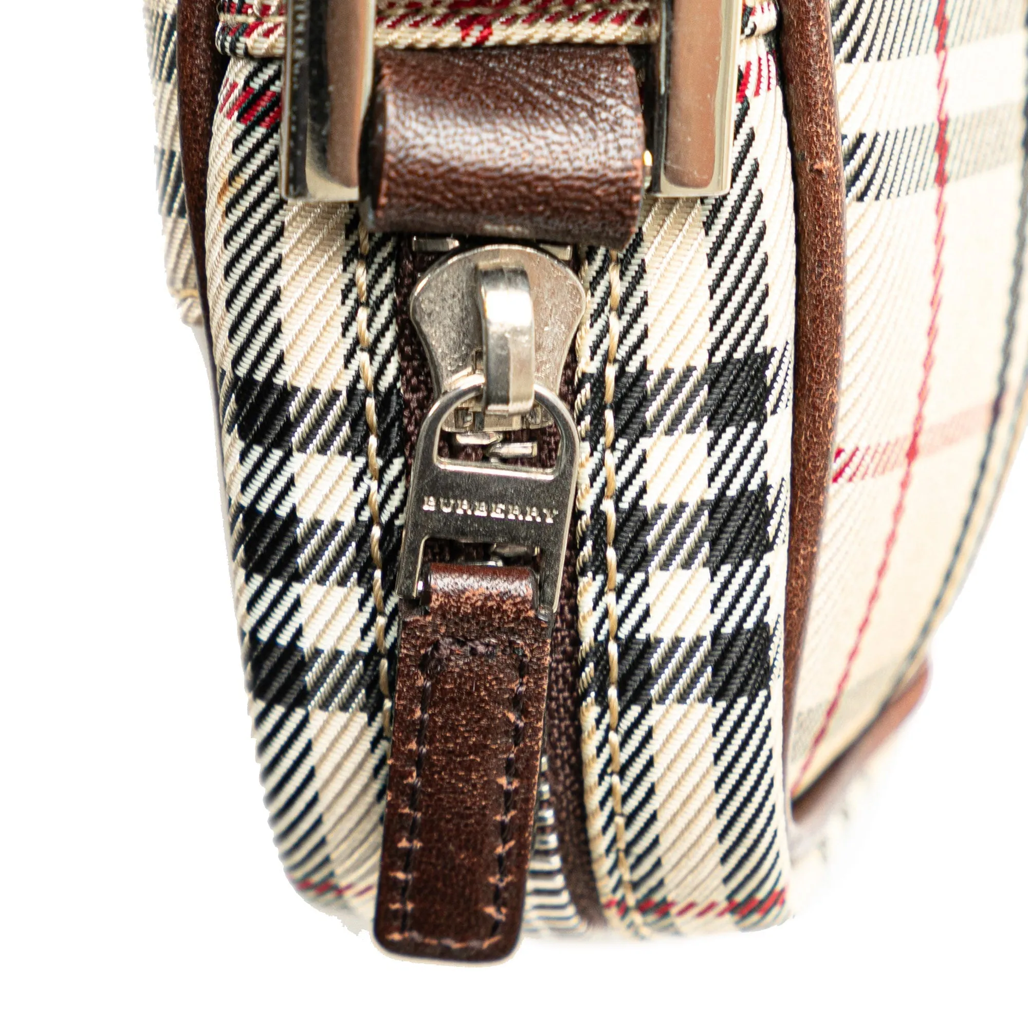 BURBERRY House Check Canvas Crossbody Crossbody Bag