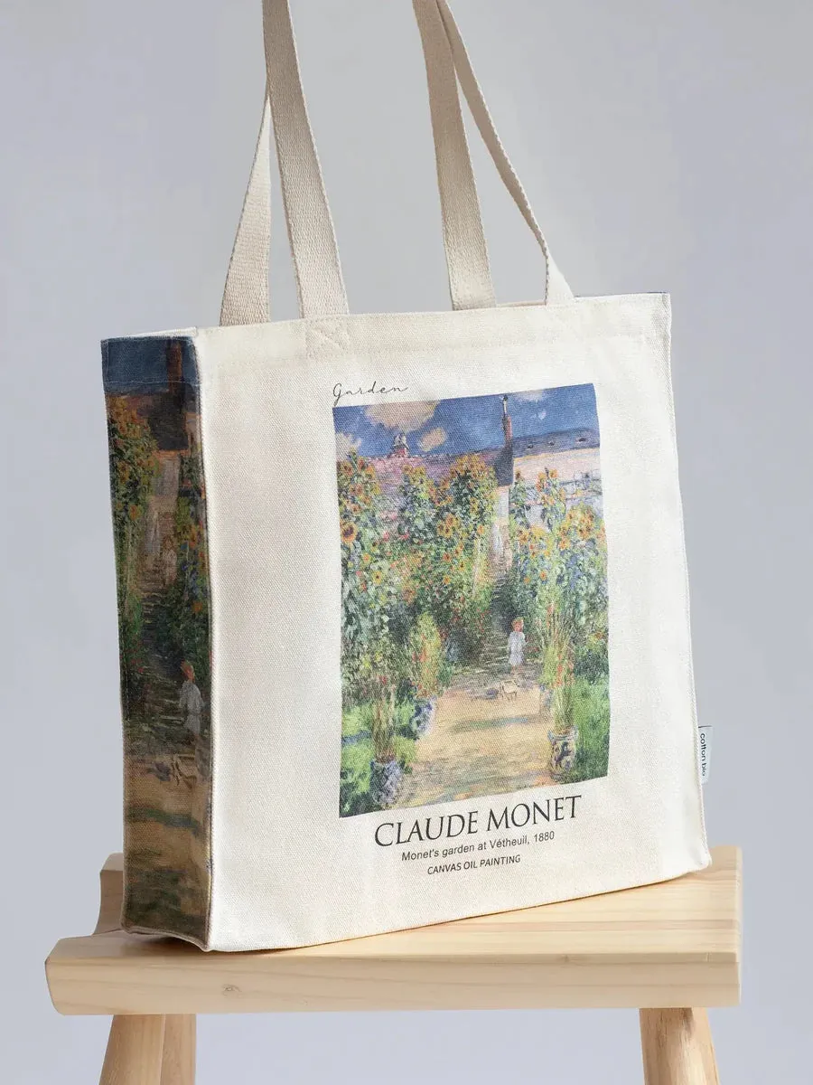 Claude Monet Garden - Tote Bag