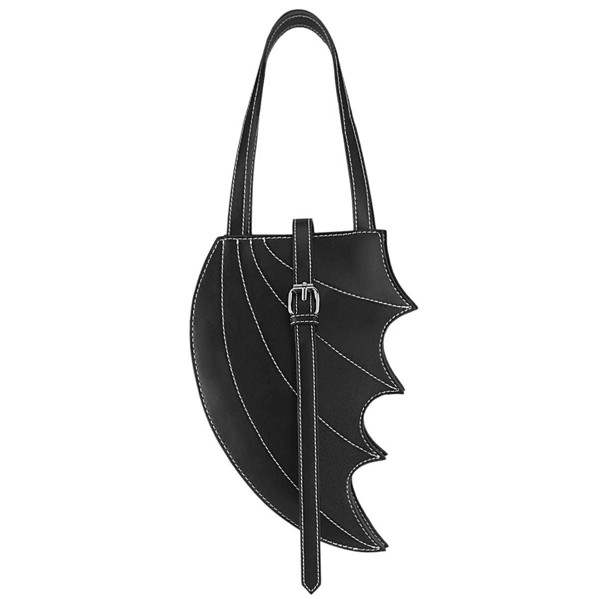 Demonia Faux Leather Batwing Handbag