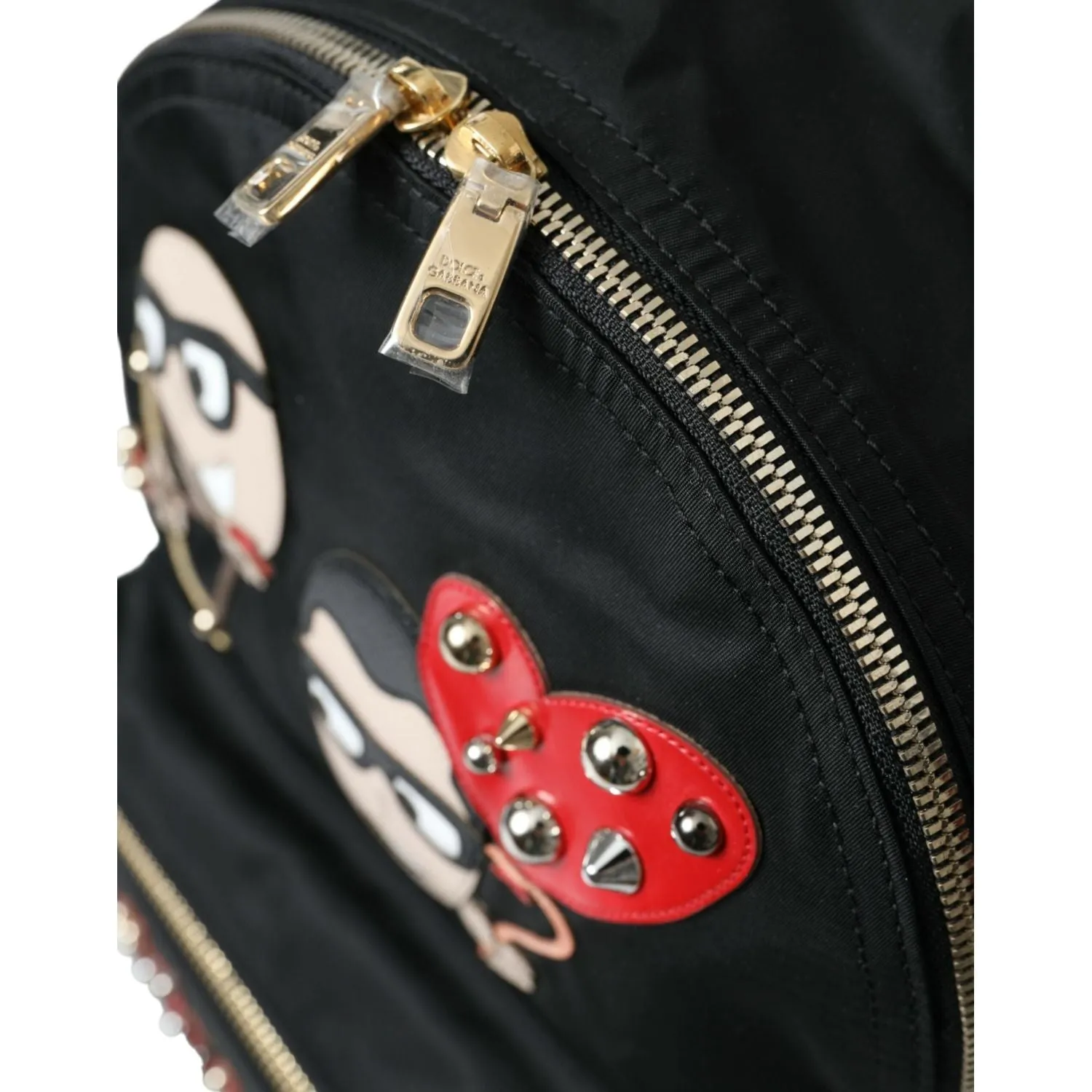 Dolce & Gabbana Elegant Embellished Black Backpack