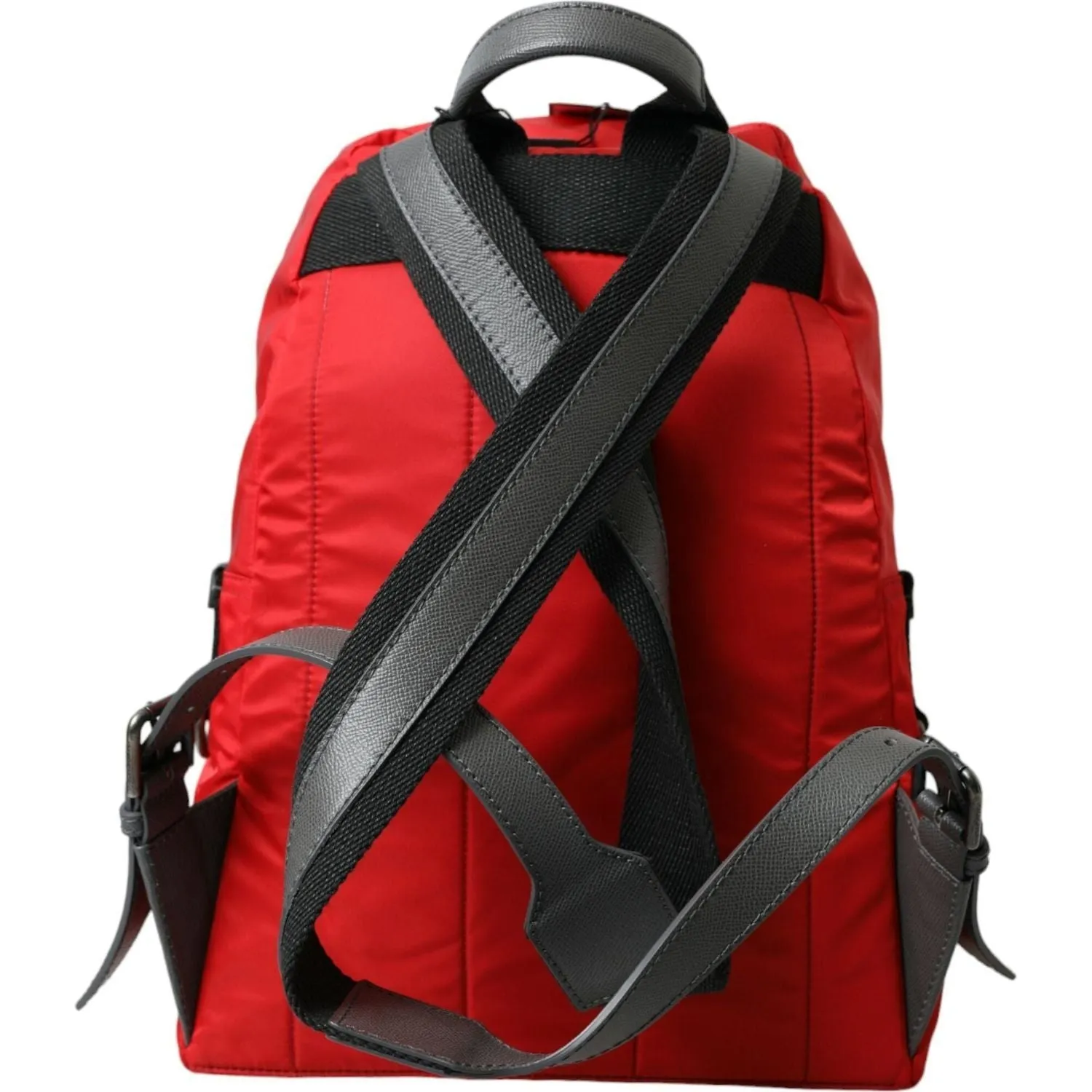 Dolce & Gabbana Elegant Red Nylon-Leather Backpack