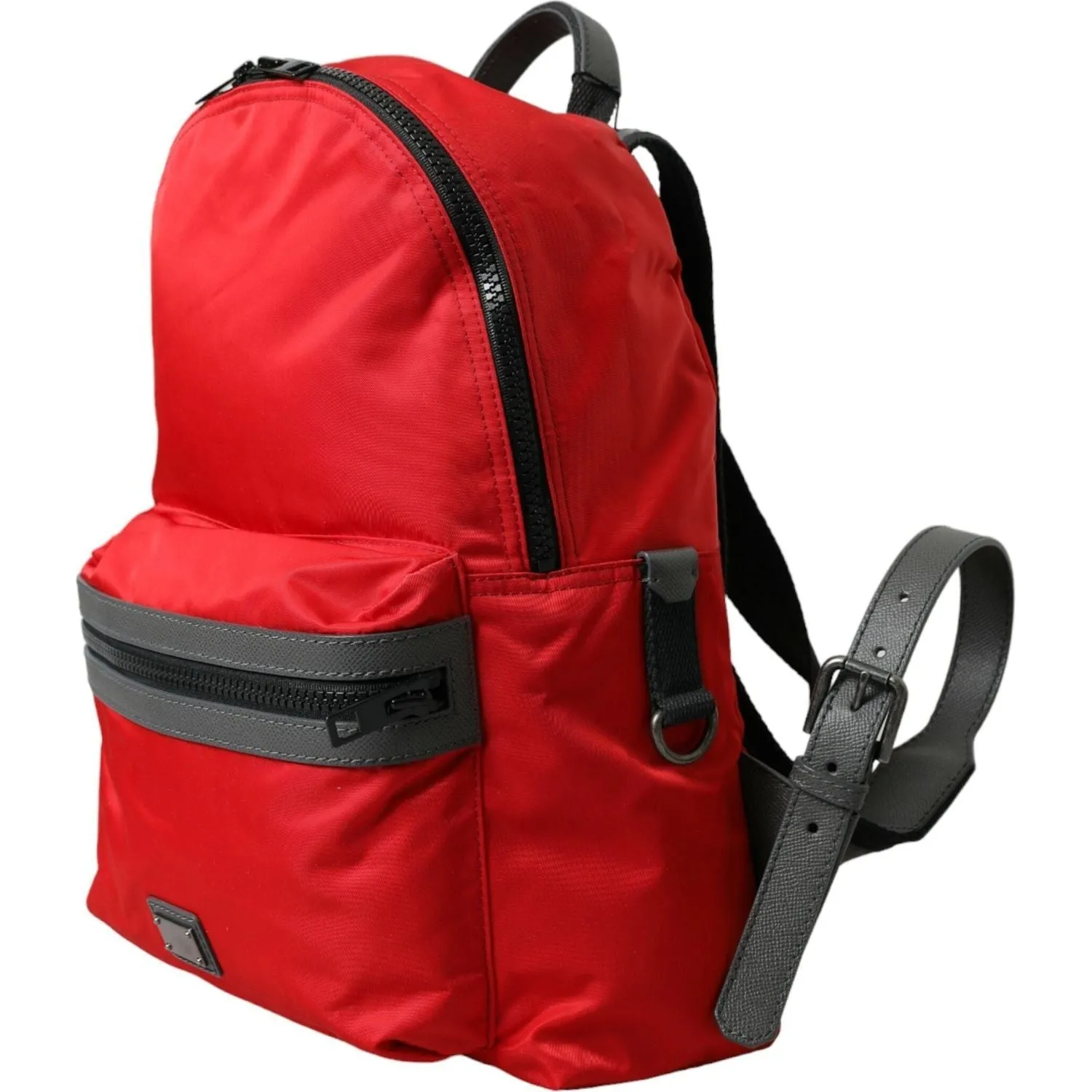 Dolce & Gabbana Elegant Red Nylon-Leather Backpack