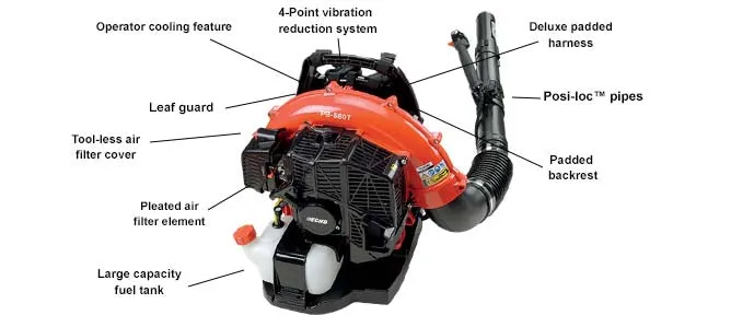 ECHO PB-580T Backpack Blower with Tube Throttle