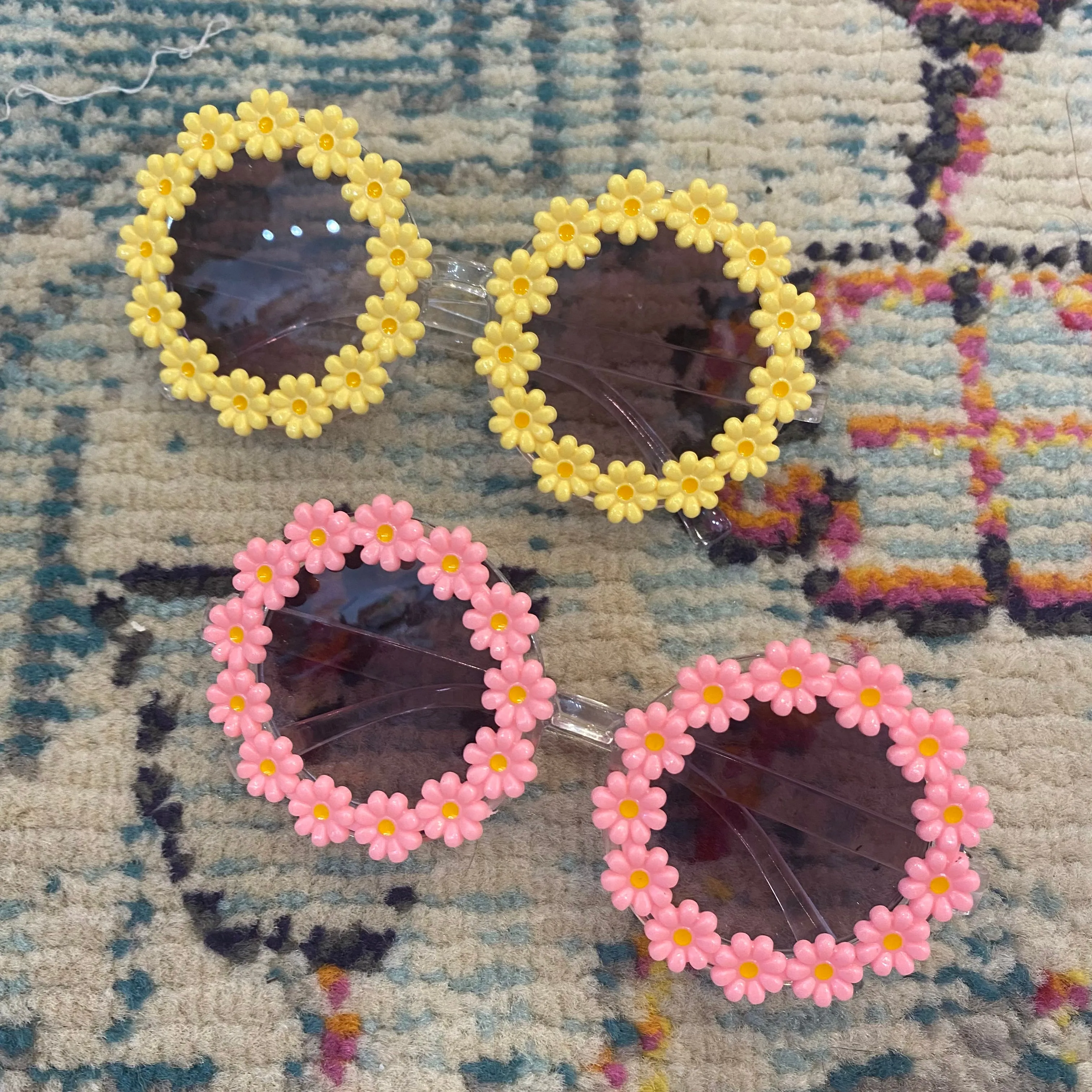 Girls Floral Feeling Flower Detail Sunglasses