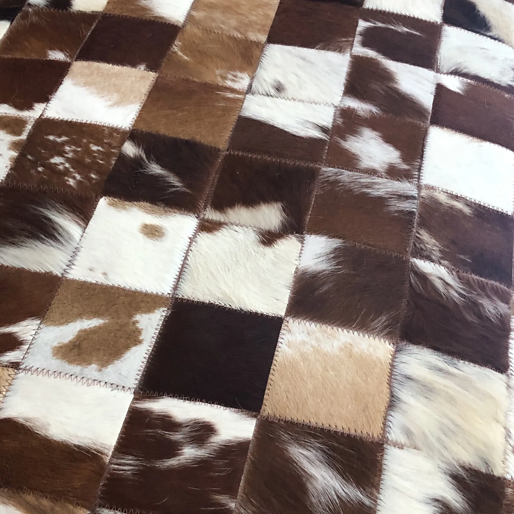 Hand Crafted Leather Rug 4' 11" x 6' 10"