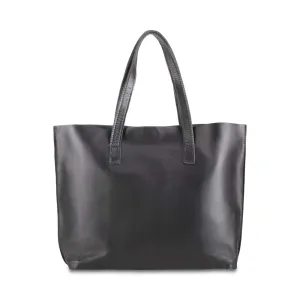 Handmade Leather Tote Bag | Black