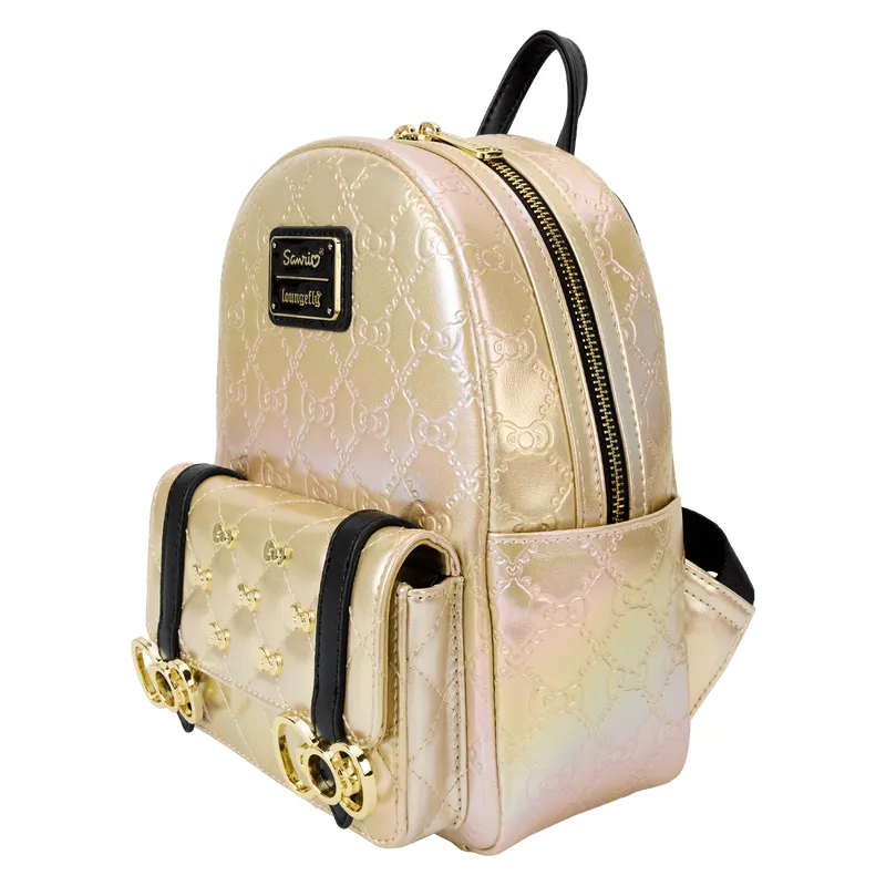 Hello Kitty 50th Anniversary Metallic Gold Mini Backpack