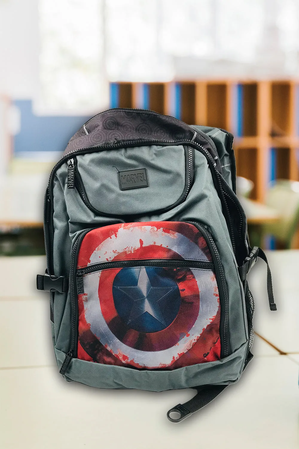 Marvel Civil War Captain America Shield Student Backpack