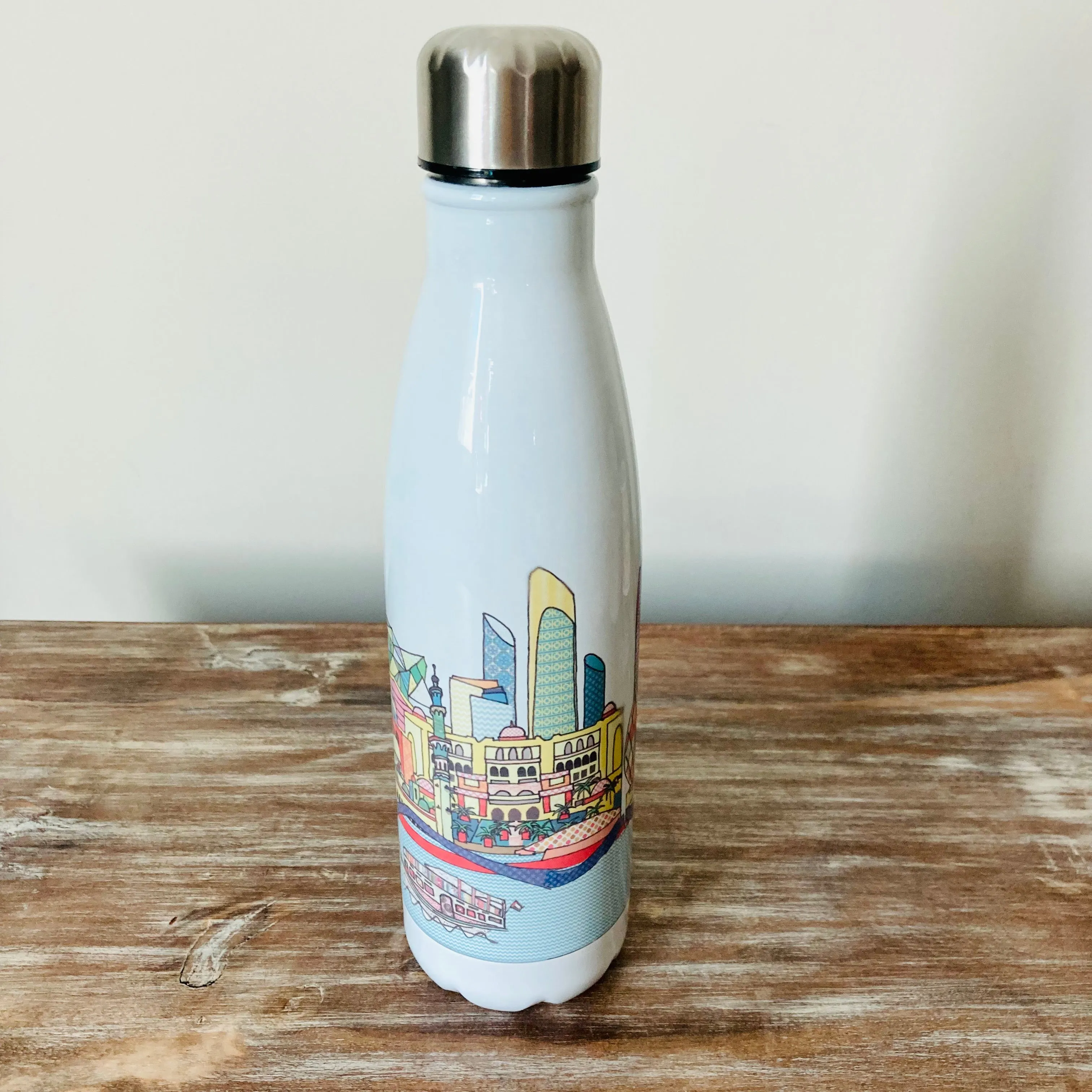 Patchwork Abu Dhabi Skyline Drinks Bottle