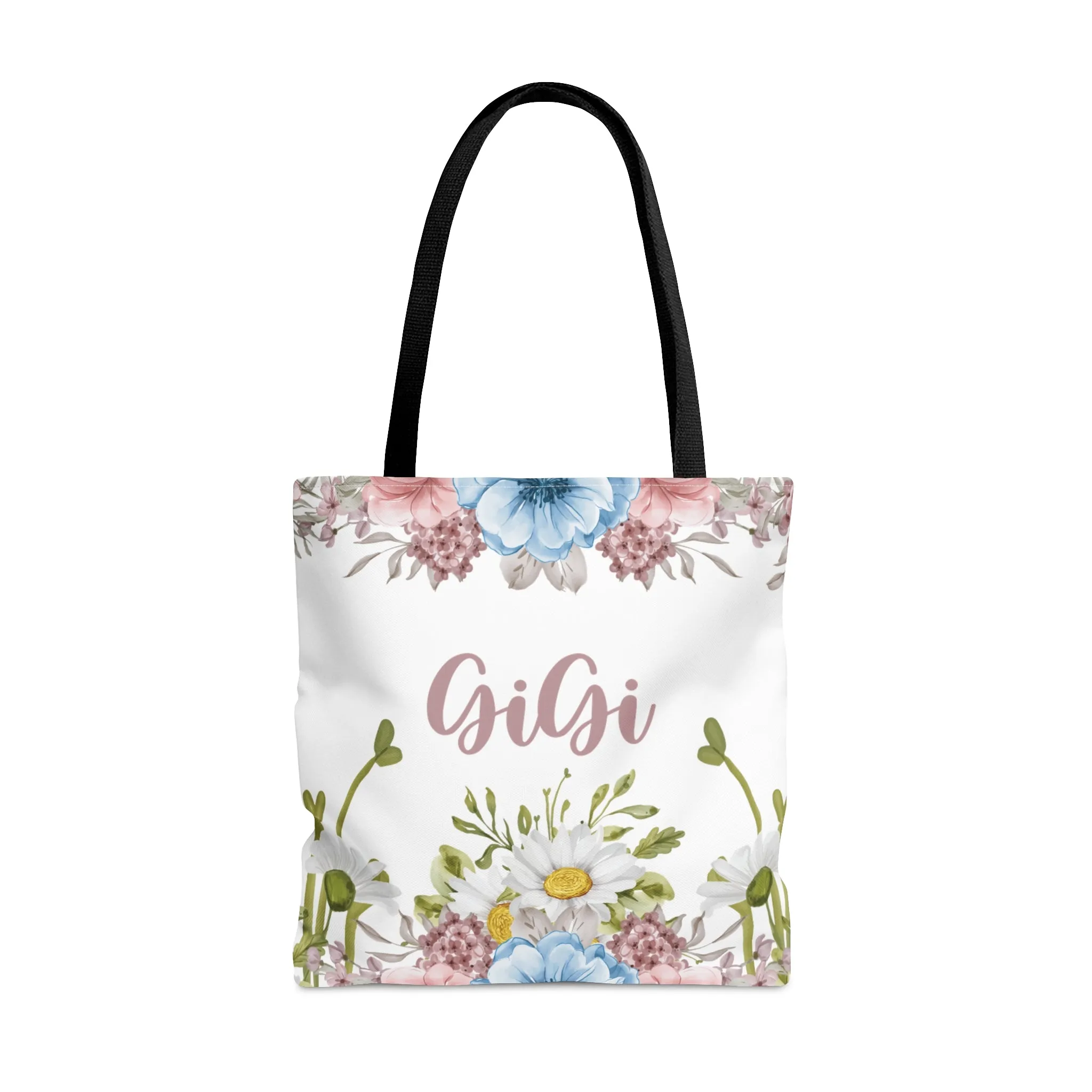 Personalised/Non-Personalised Tote Bag, Floral, GiGi, Tote bag