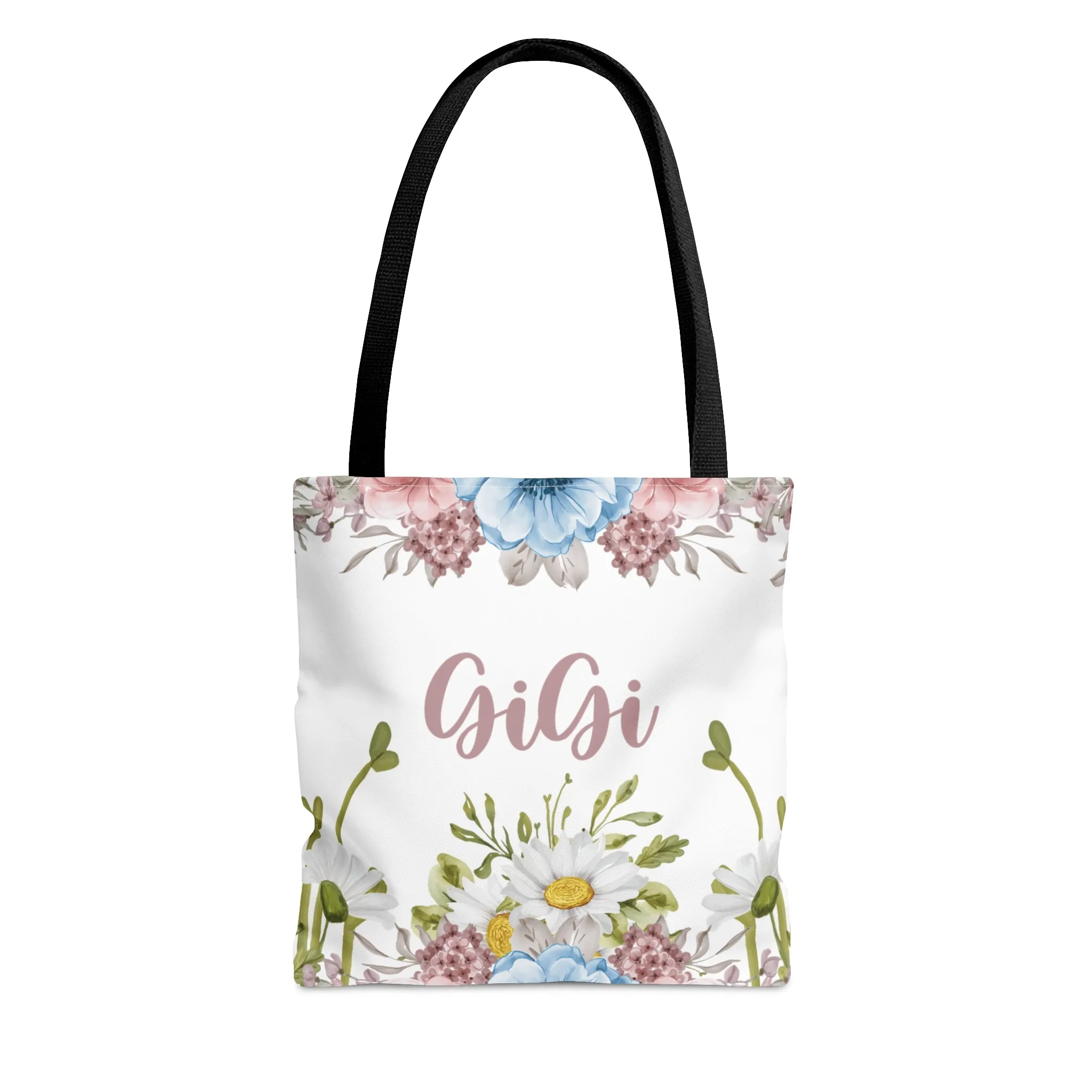 Personalised/Non-Personalised Tote Bag, Floral, GiGi, Tote bag