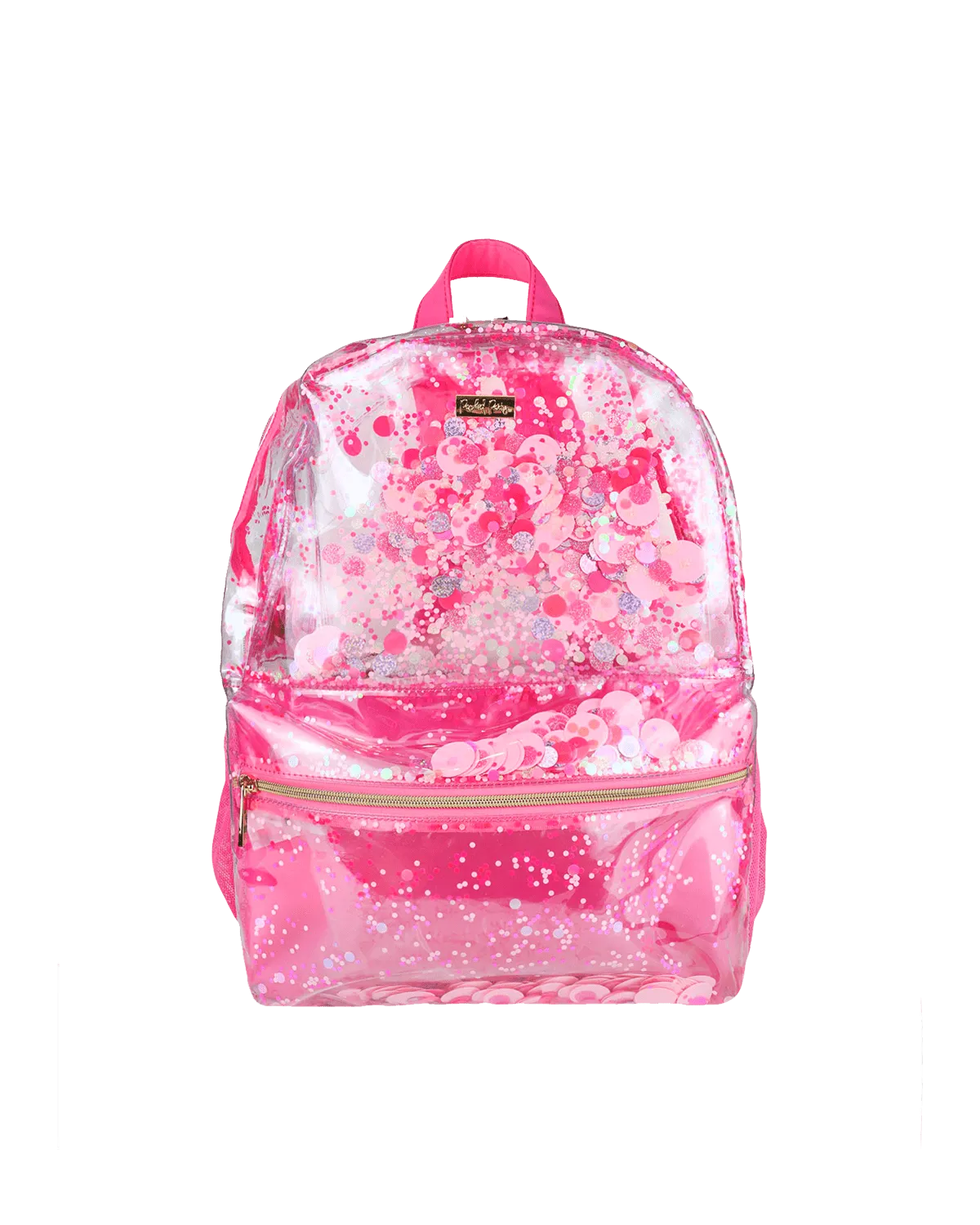 Pink Party Confetti Clear Backpack