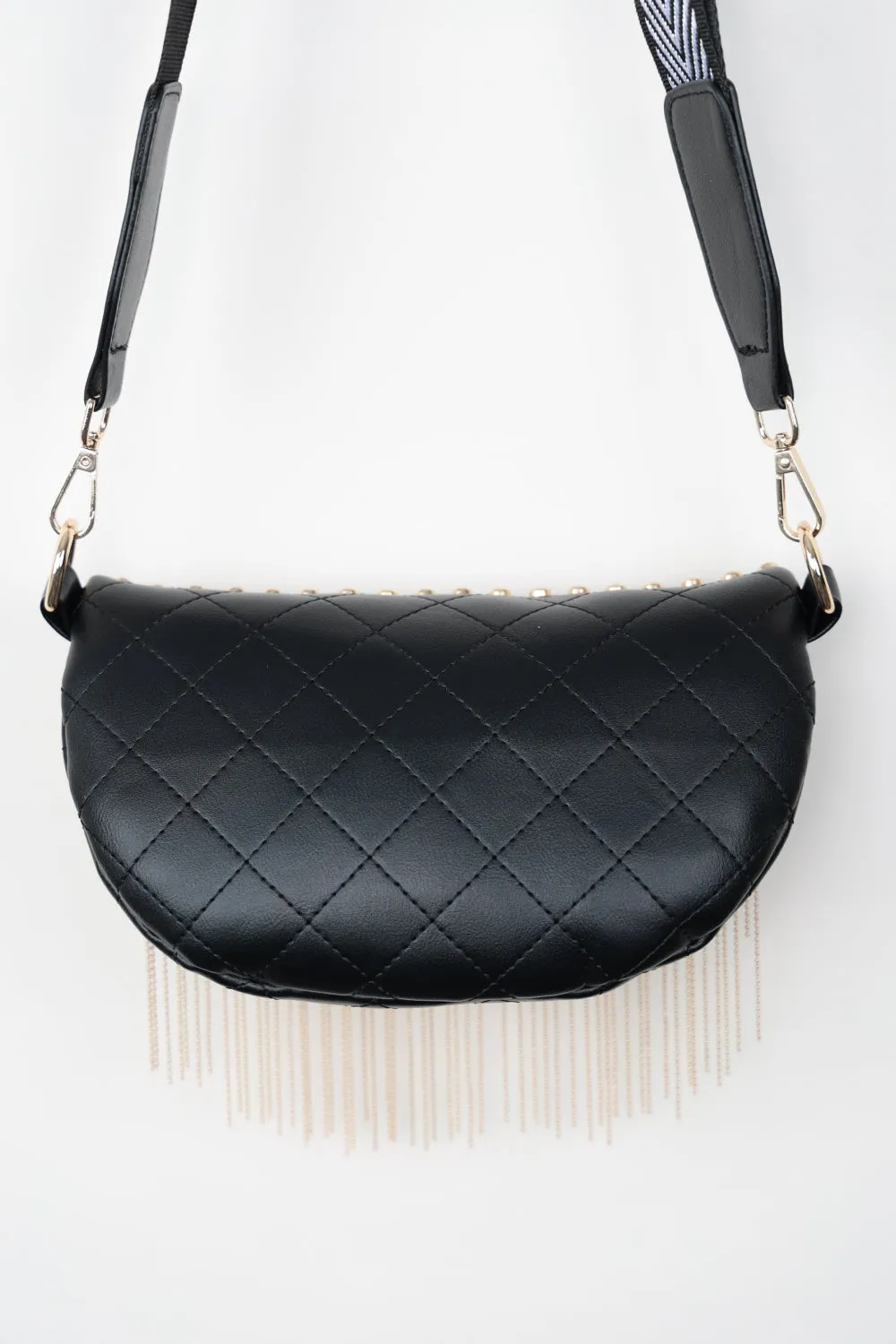 Studded Sling Bag with Fringes