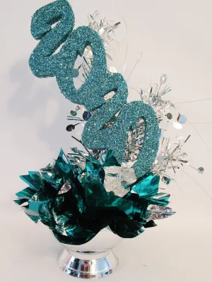 Teal 2020  Graduation Centerpiece