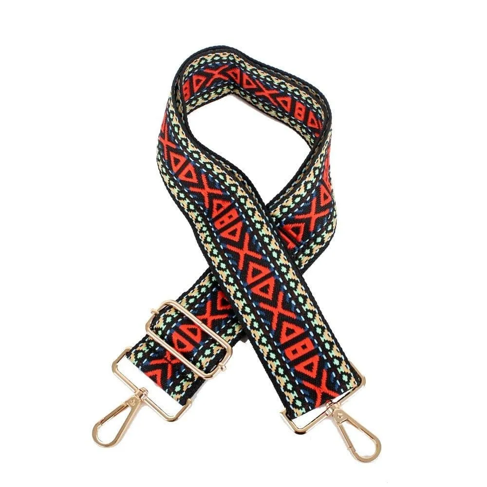 TG10227 Adjustable Woven Print Web Guitar Strap