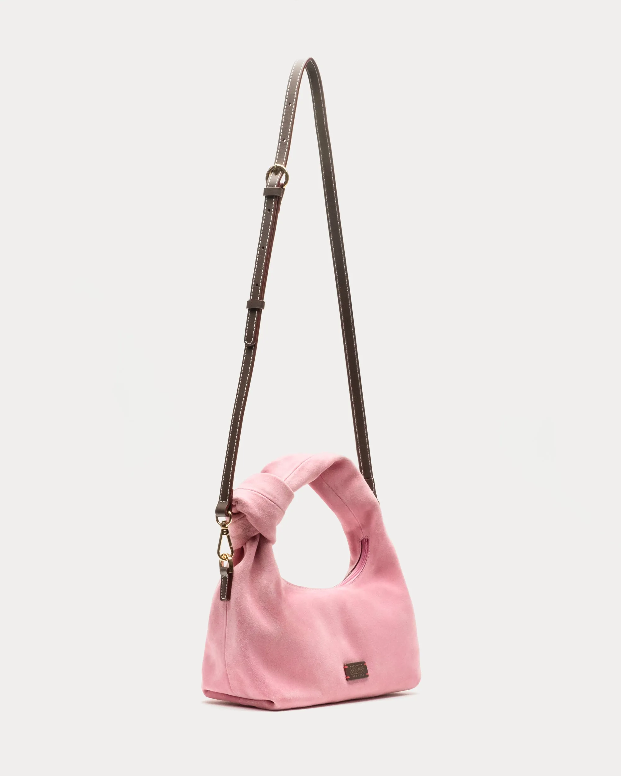 Tinsley Mini Suede Hobo Knot Bag