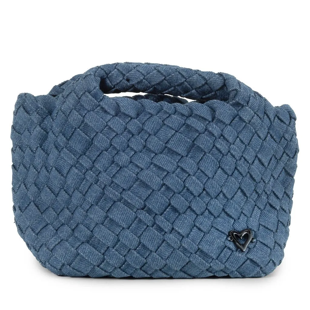 Tiny Mini Woven Tote - Denim Jeans