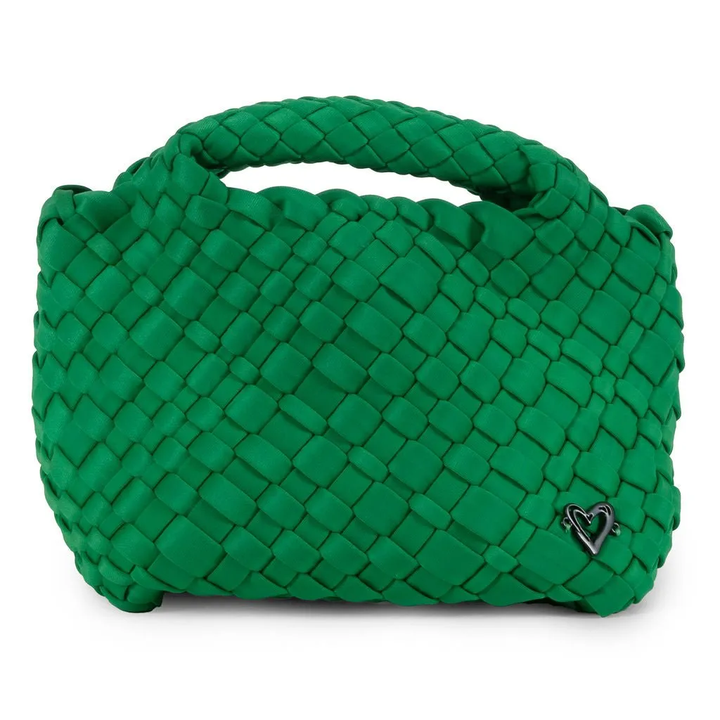 Tiny Mini Woven Tote - Kelly Green