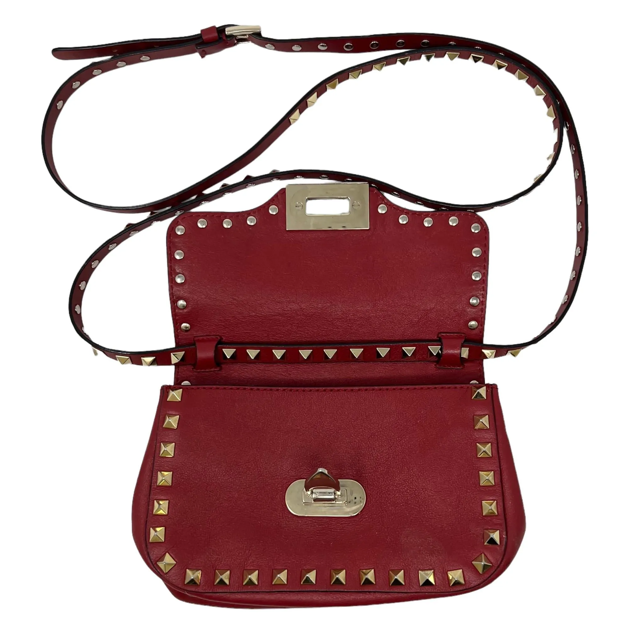 Valentino Red Mini Rockstud Bag