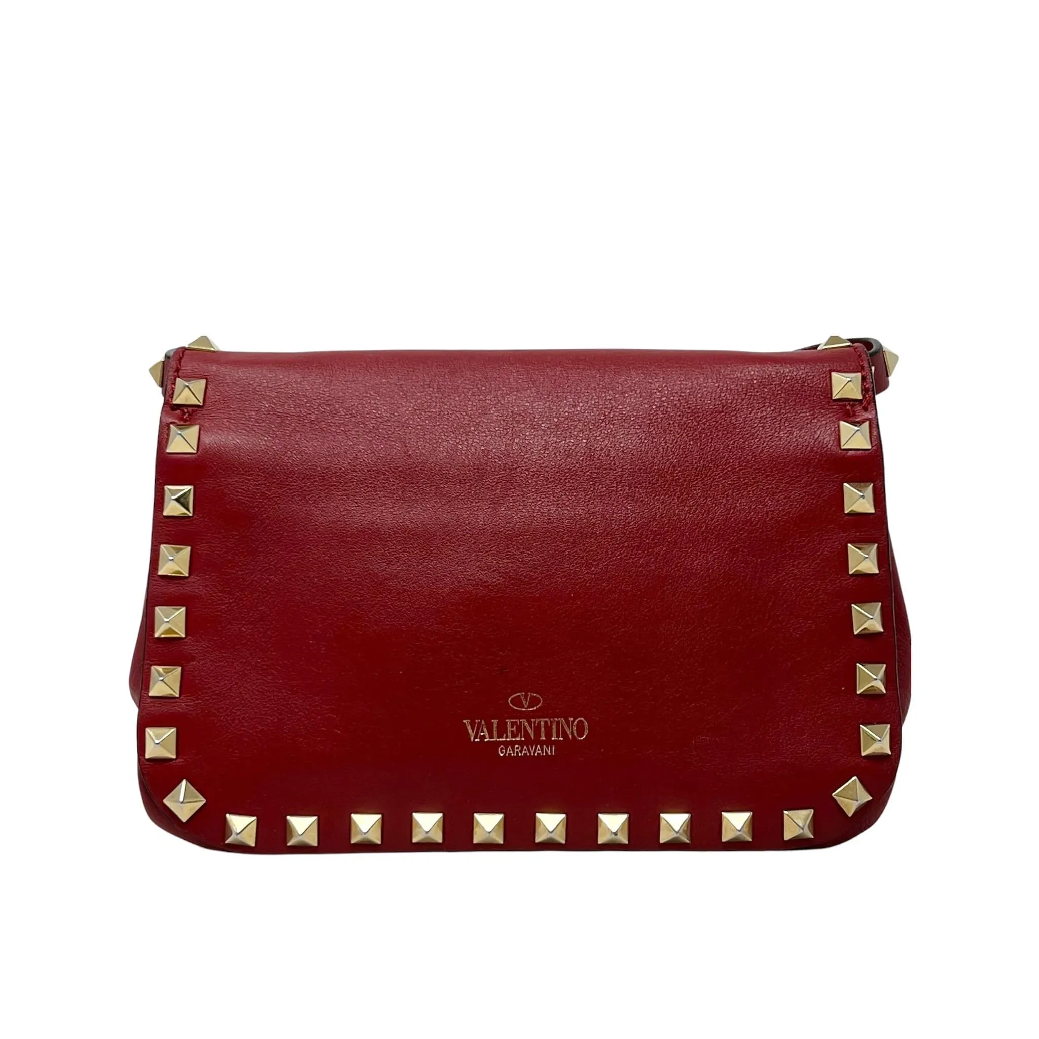 Valentino Red Mini Rockstud Bag