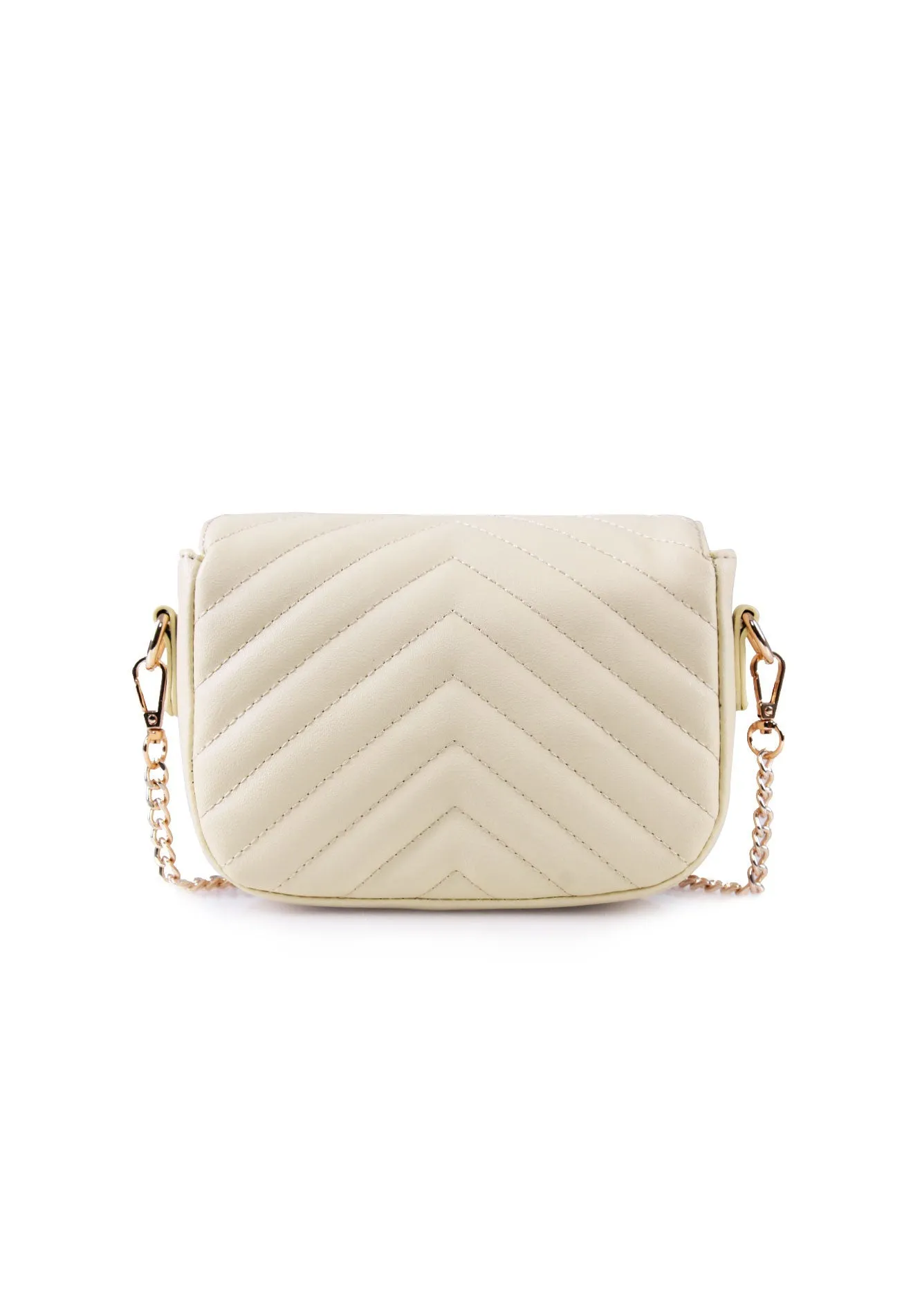 VOIR Signature Soft Chevron Leather Sling Bag